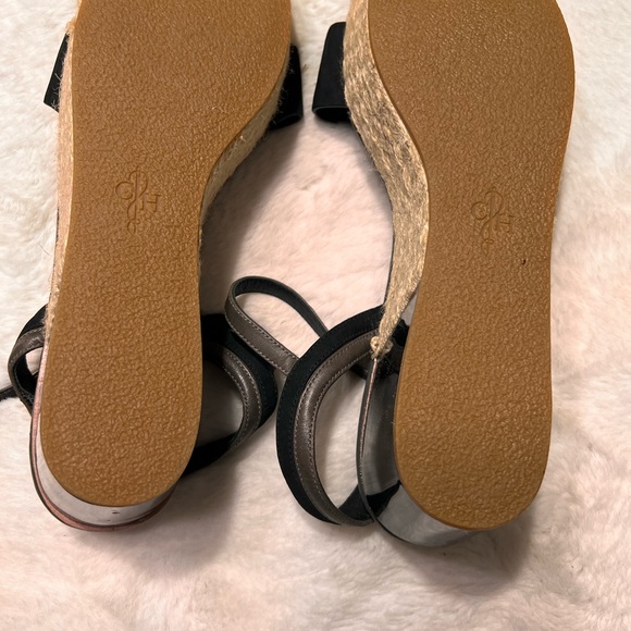 Cole Haan leather & Jute platform sandal womens size 10 - Picture 3 of 9